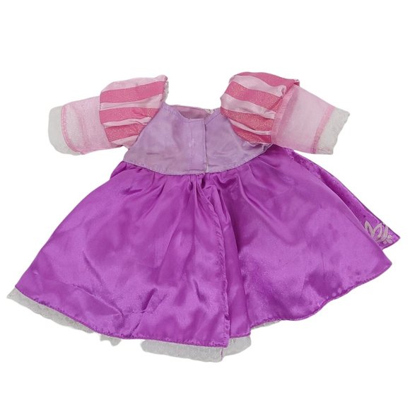 Build A Bear Workshop Disney Princess Rapunzel Tangled Gown Dress Purple Pink - Picture 2 of 11